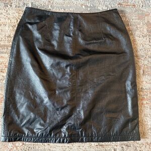 Wilson’s Leather Maxima Black Leather Skirt Women’s Size 10